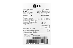 Máy lọc không khí LG PuriCare 1 tầng Safeplus (AS65GDWH0)